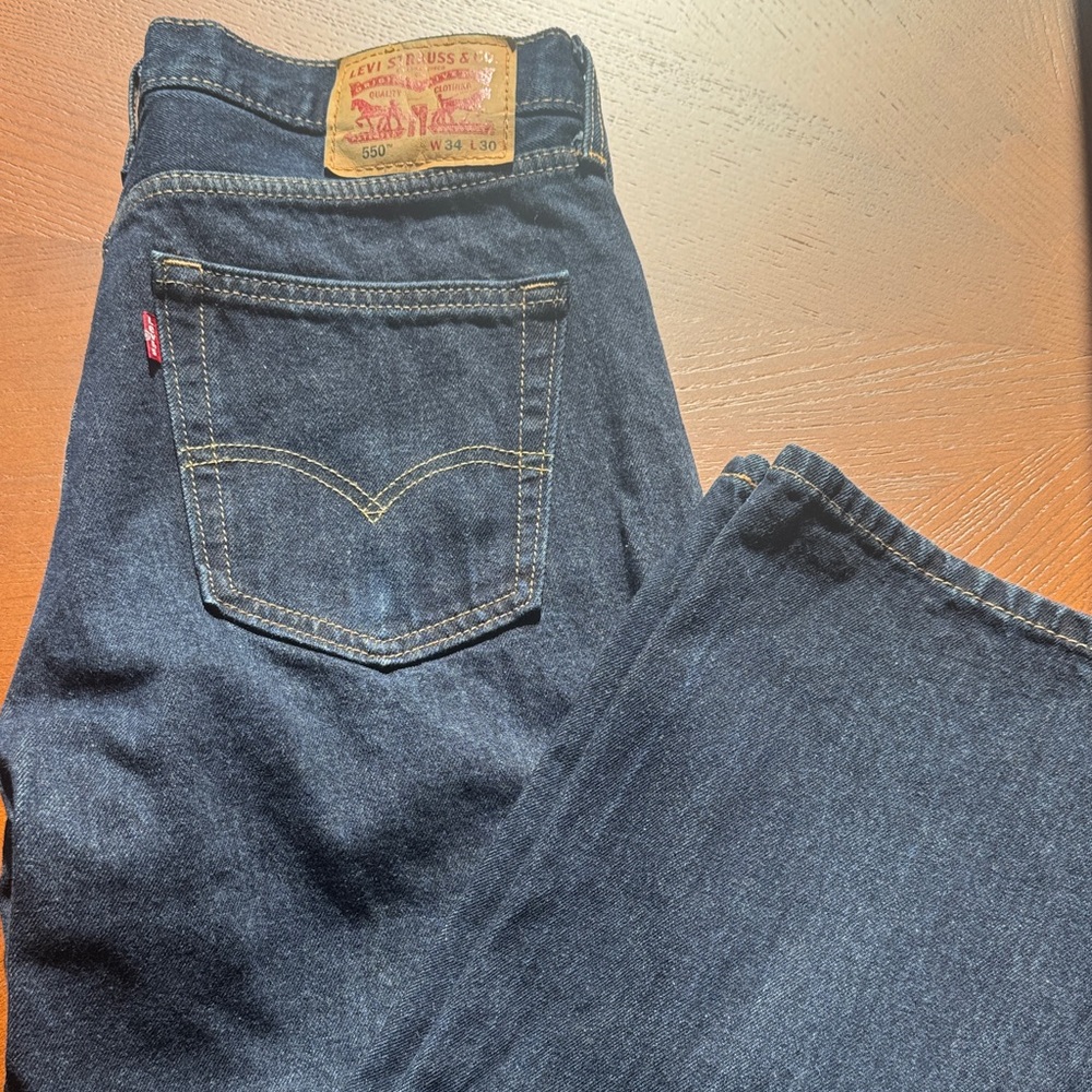 Levi's Men's Dark Indigo Relaxed Jeans